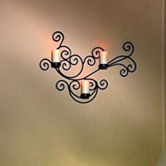 Modern Bronze Scroll Candle Holder. New in box - Picture 2 of 2